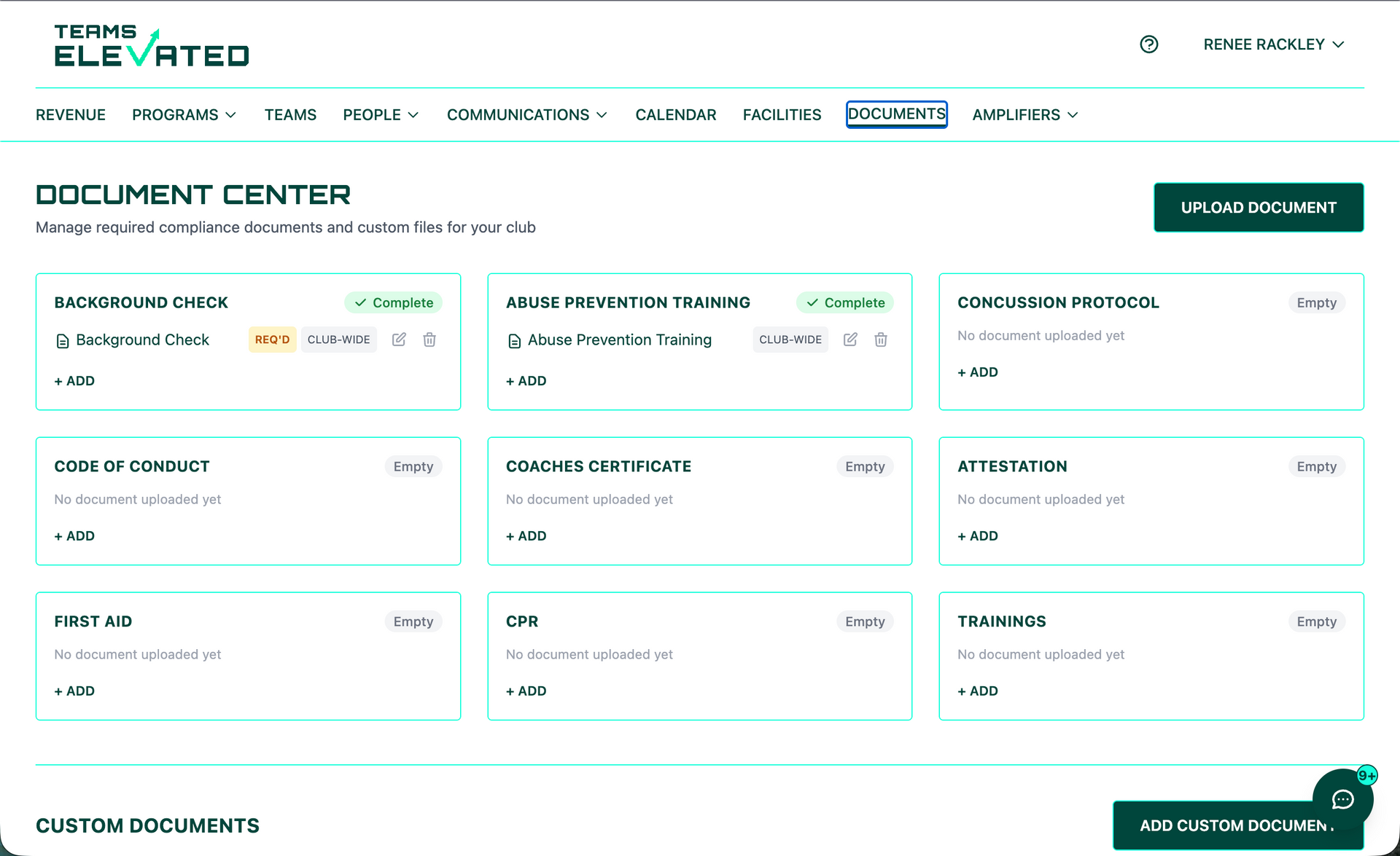 screenshot of TE