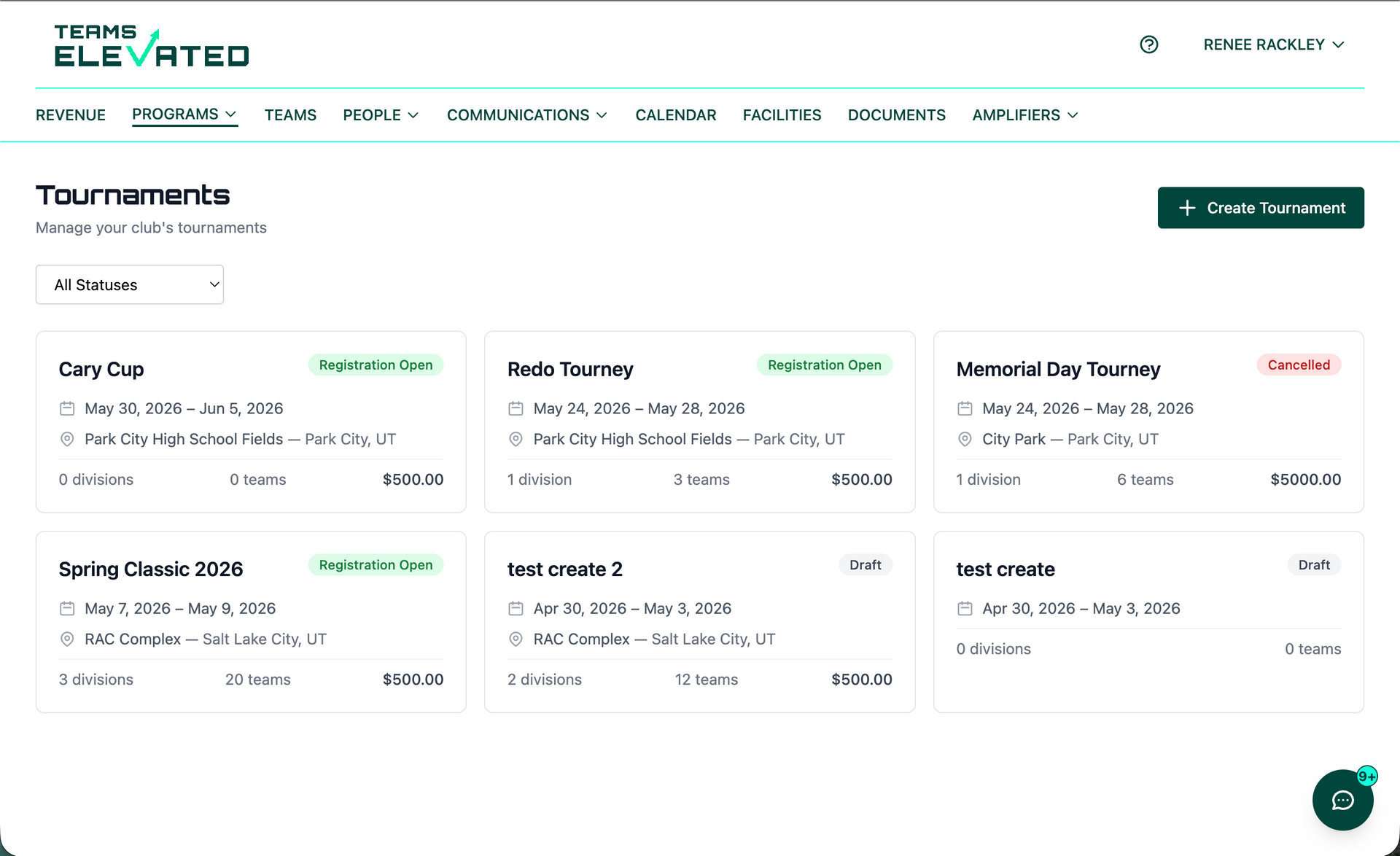 App Screenshot of Associated Page