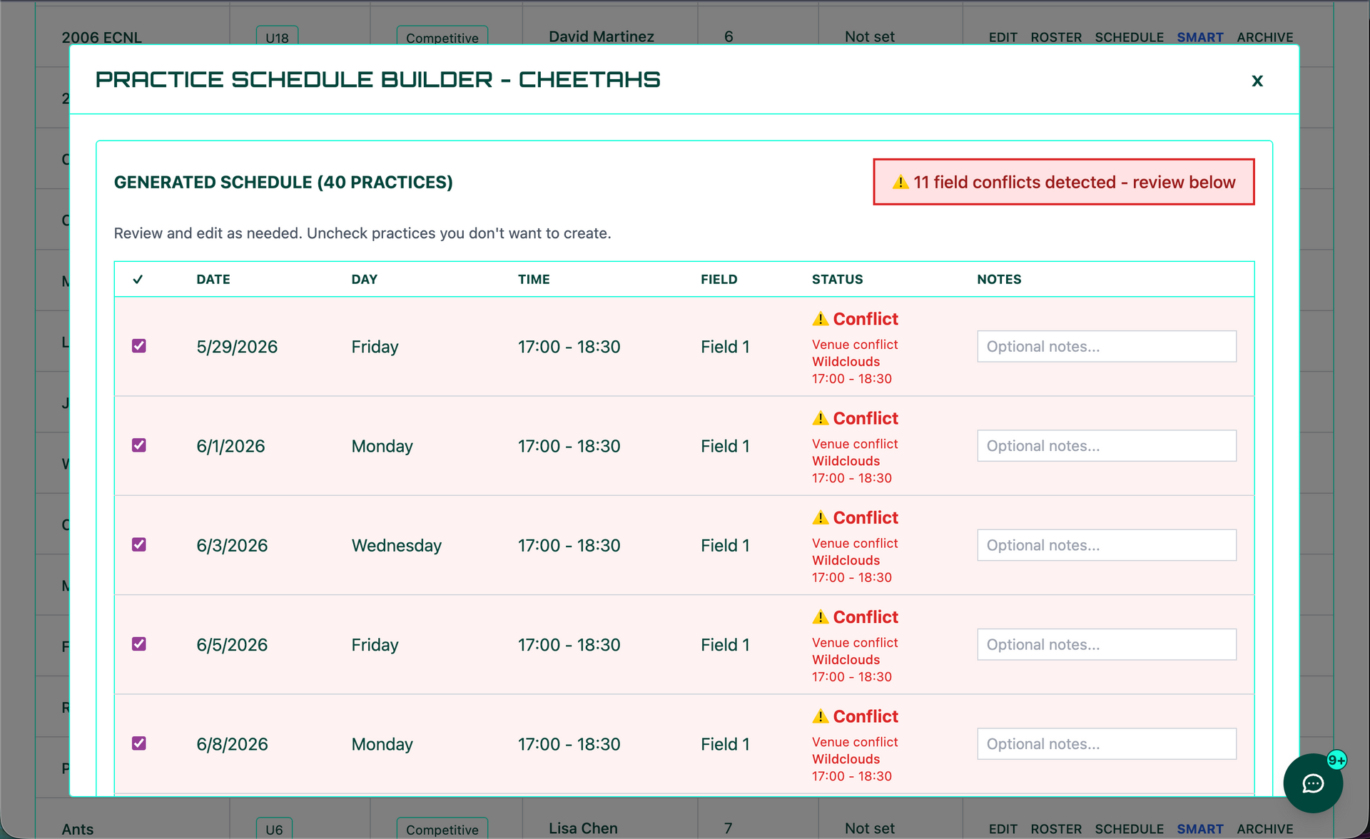 screenshot of TE