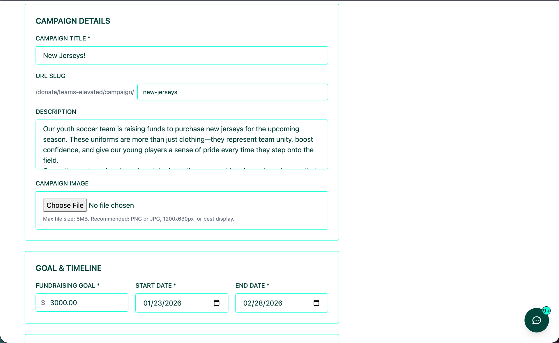 screenshot of TE