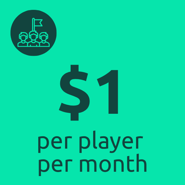 $1 per player per month