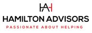 Hamilton Advisors logo with black text and red accents, tagline “Passionate About Helping”