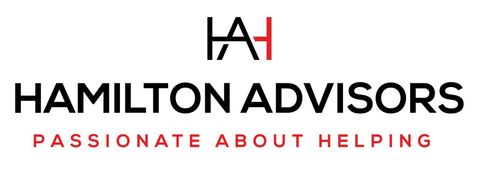 Hamilton Advisors logo with black and red text and tagline “Passionate About Helping”