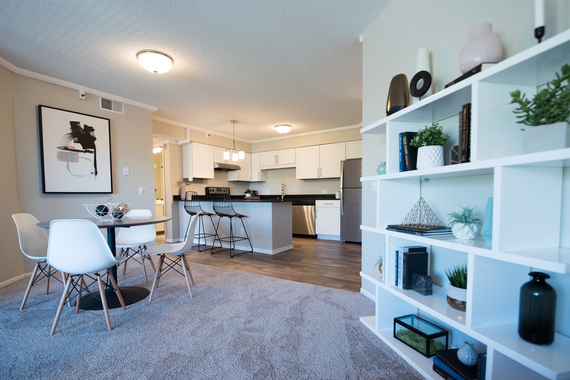 Living room and Kitchen Photo