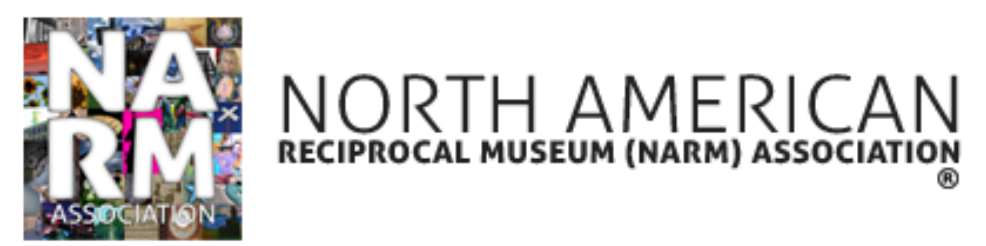 North American Reciprocal Museum Association (NARM) logo with colorful square icon and gray text