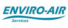 Enviro-Air Services logo in teal text with a swoosh underline on white background
