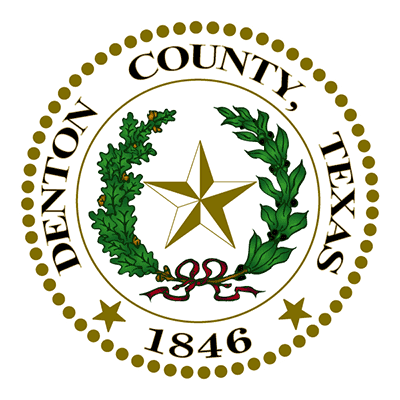 The seal of denton county texas was established in 1846
