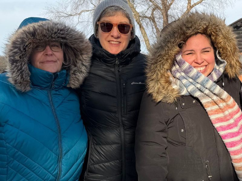 Nicole, Pat and Cherie at the January 2026 Walkout