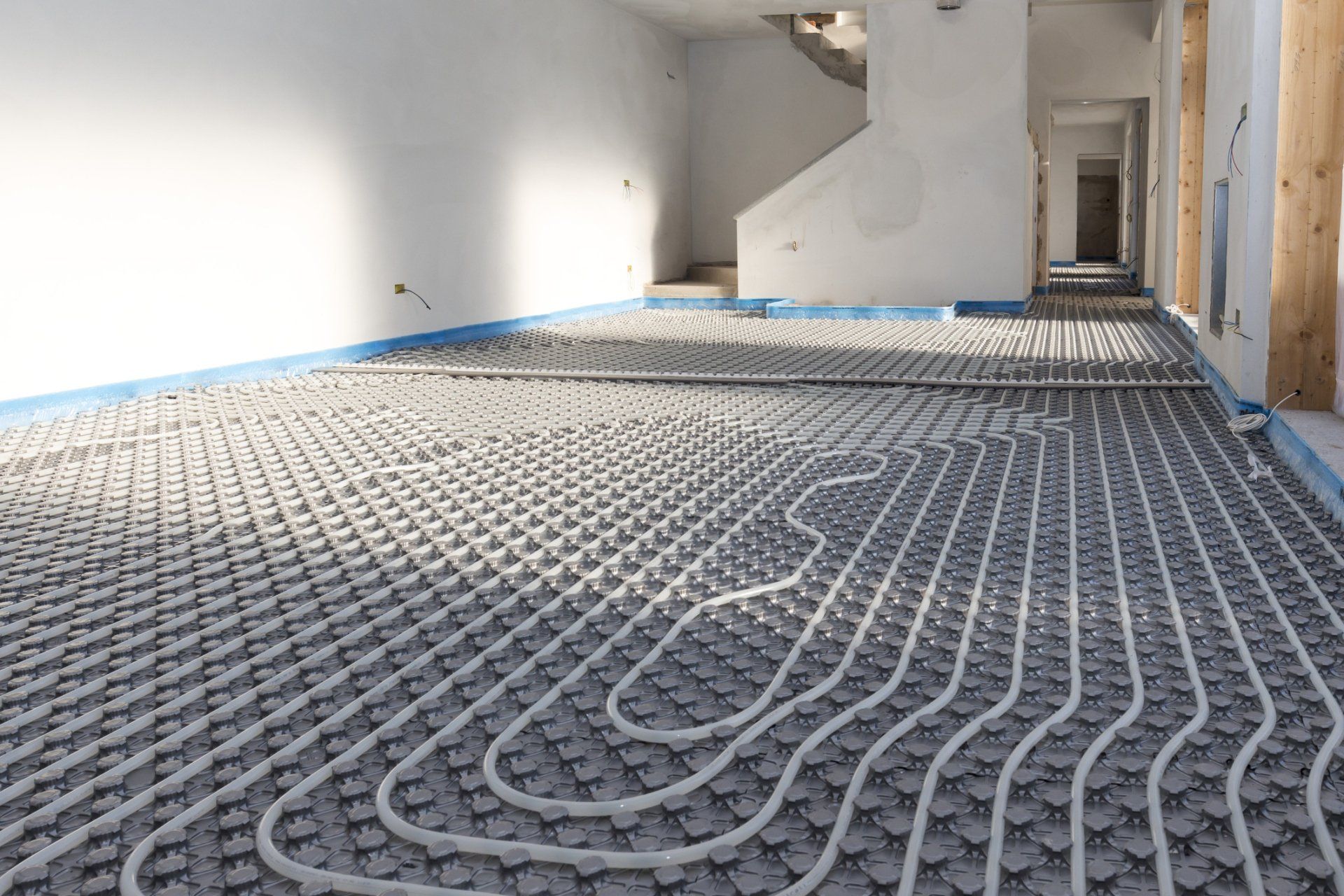 System Floor Radiant With Polyethylene Pipes — San Anselmo, CA — Wilson's Plumbing