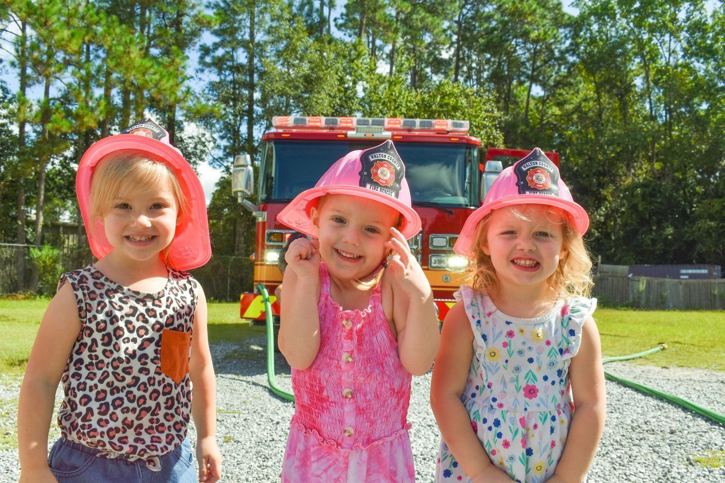 girls with firehats