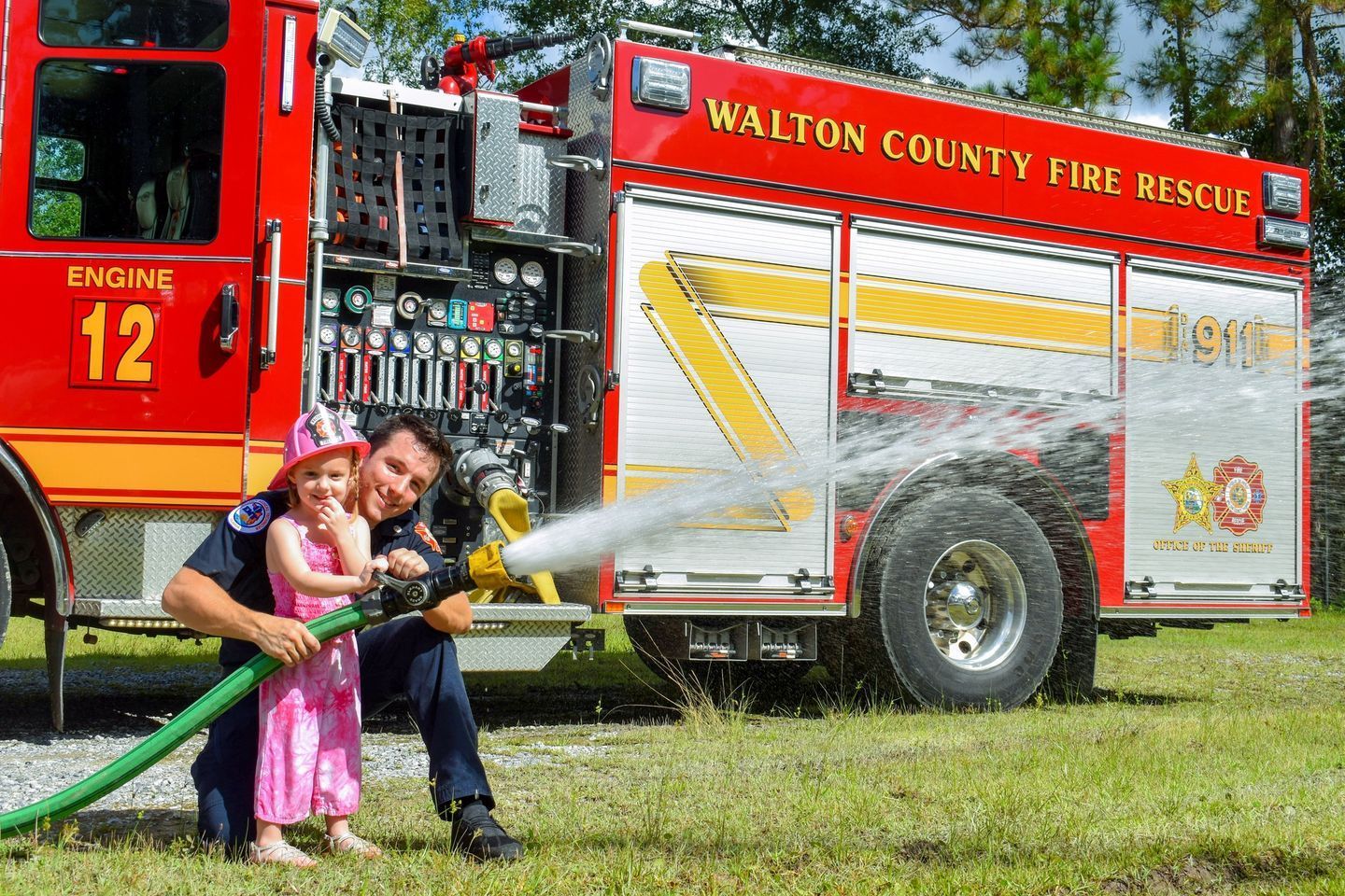 girl with firehose