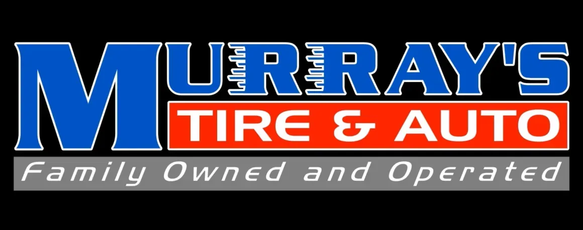 Murray&rsquo;s Tire & Auto logo in blue, red, and silver with &ldquo;Family Owned and Operated&rdquo; text