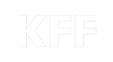 White outline of the letters 