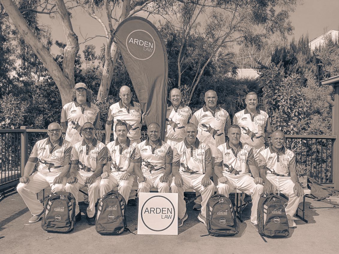 Local cricket team sponsored by Arden Law in regional NSW