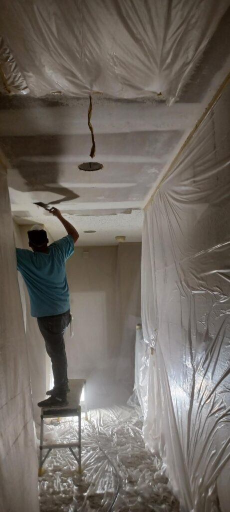 Fixing the ceiling