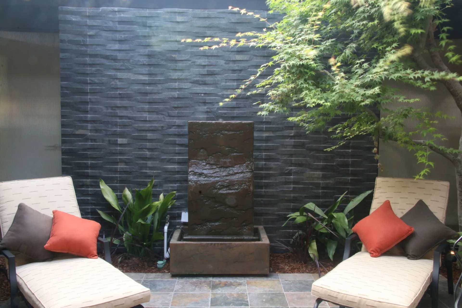 Dark Slate Grey Tile Installed on Wall — Kauai, HI — Pacific Tile Imports