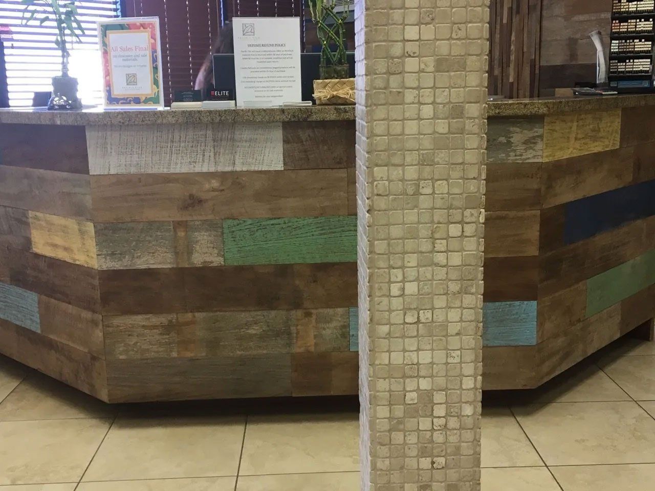 Tiles on Pillars — Kauai, HI — Pacific Tile Imports