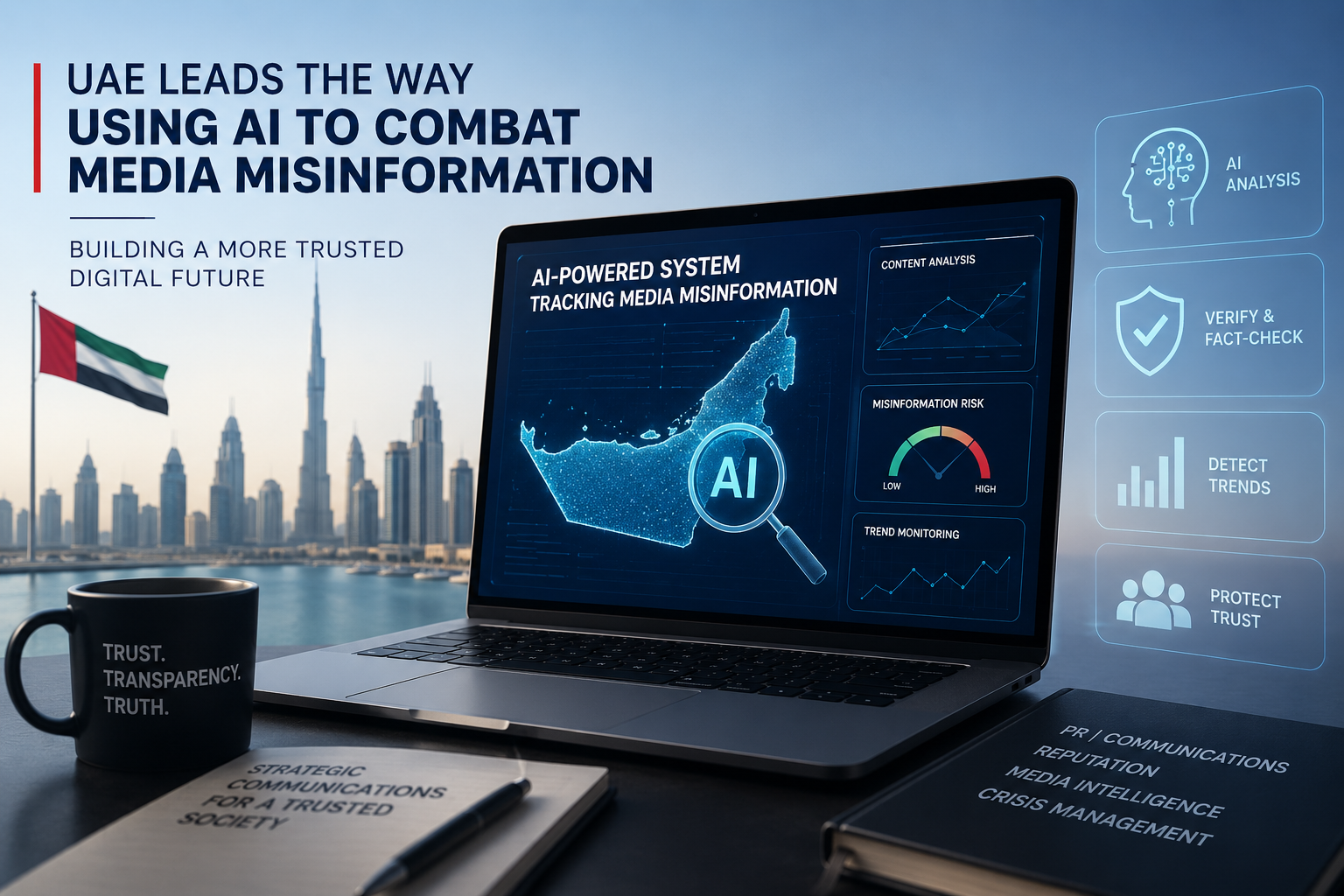 UAE AI-powered system for tracking media misinformation and digital media narratives