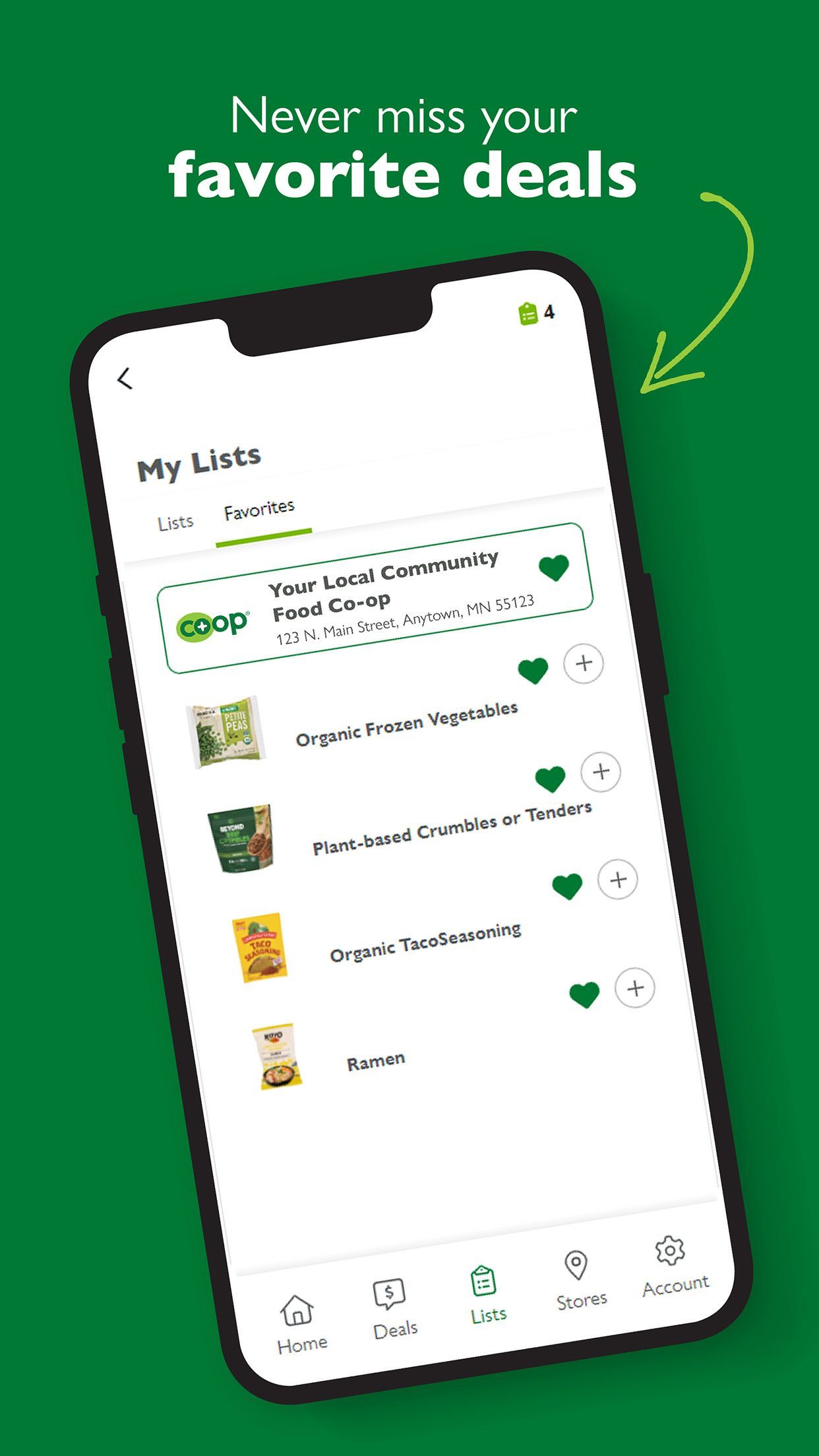 Ever'man Cooperative Grocery & Cafe Mobile App Instructions - 1