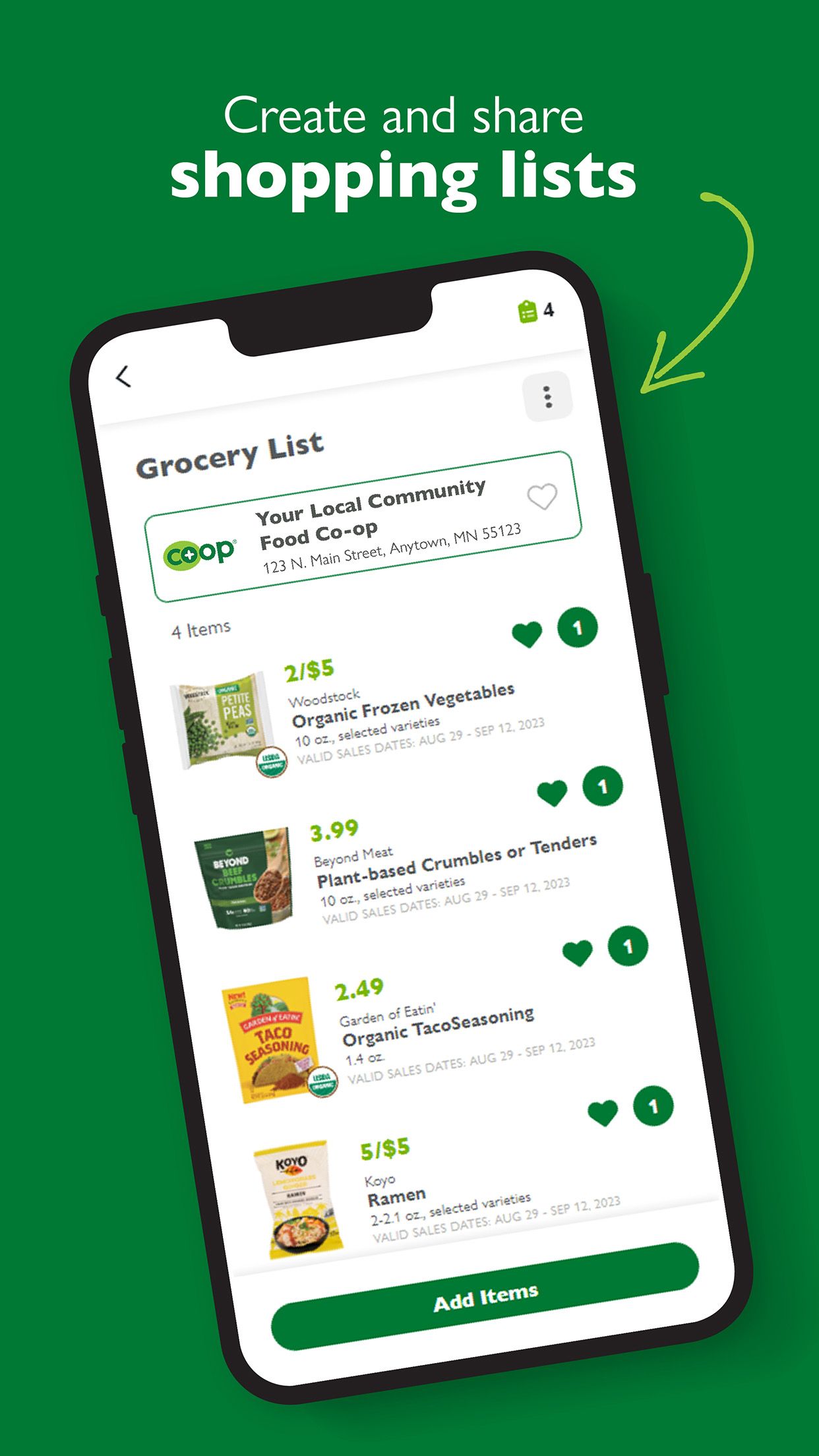 Ever'man Cooperative Grocery & Cafe Mobile App Instructions - 3