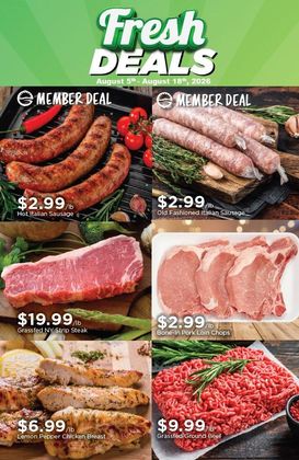 Fresh Deals Flyer Featuring Meat Products