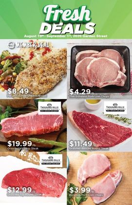 Fresh Deals Flyer Featuring Meat Products