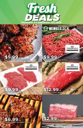 Fresh Deals Flyer Featuring Meat Products