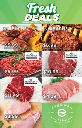 Fresh Deals Flyer Featuring Meat Products