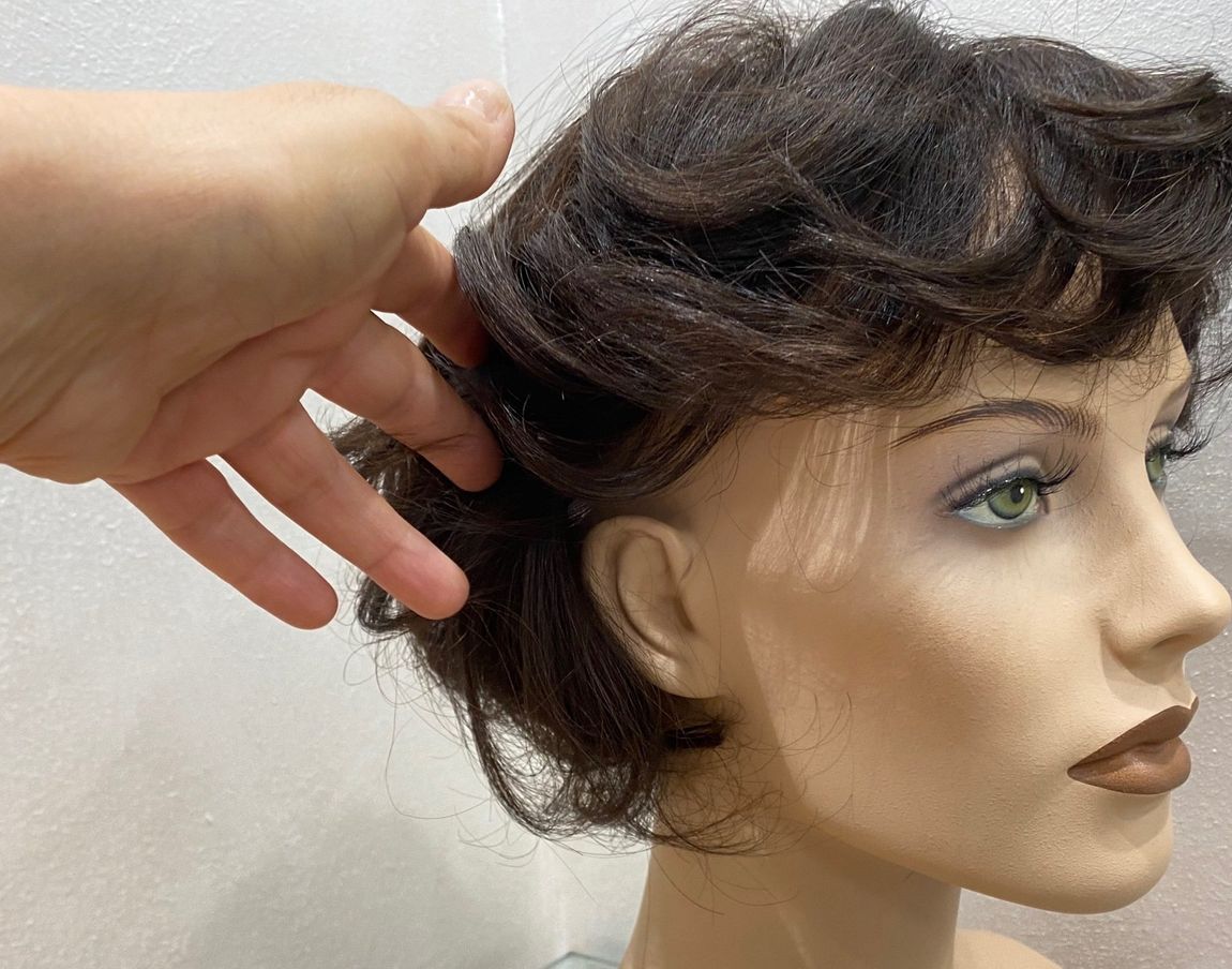 infoltimento capelli veri castani mossi