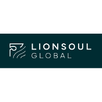 Logo for Lionsoul Global: Teal bar with white text and symbol.