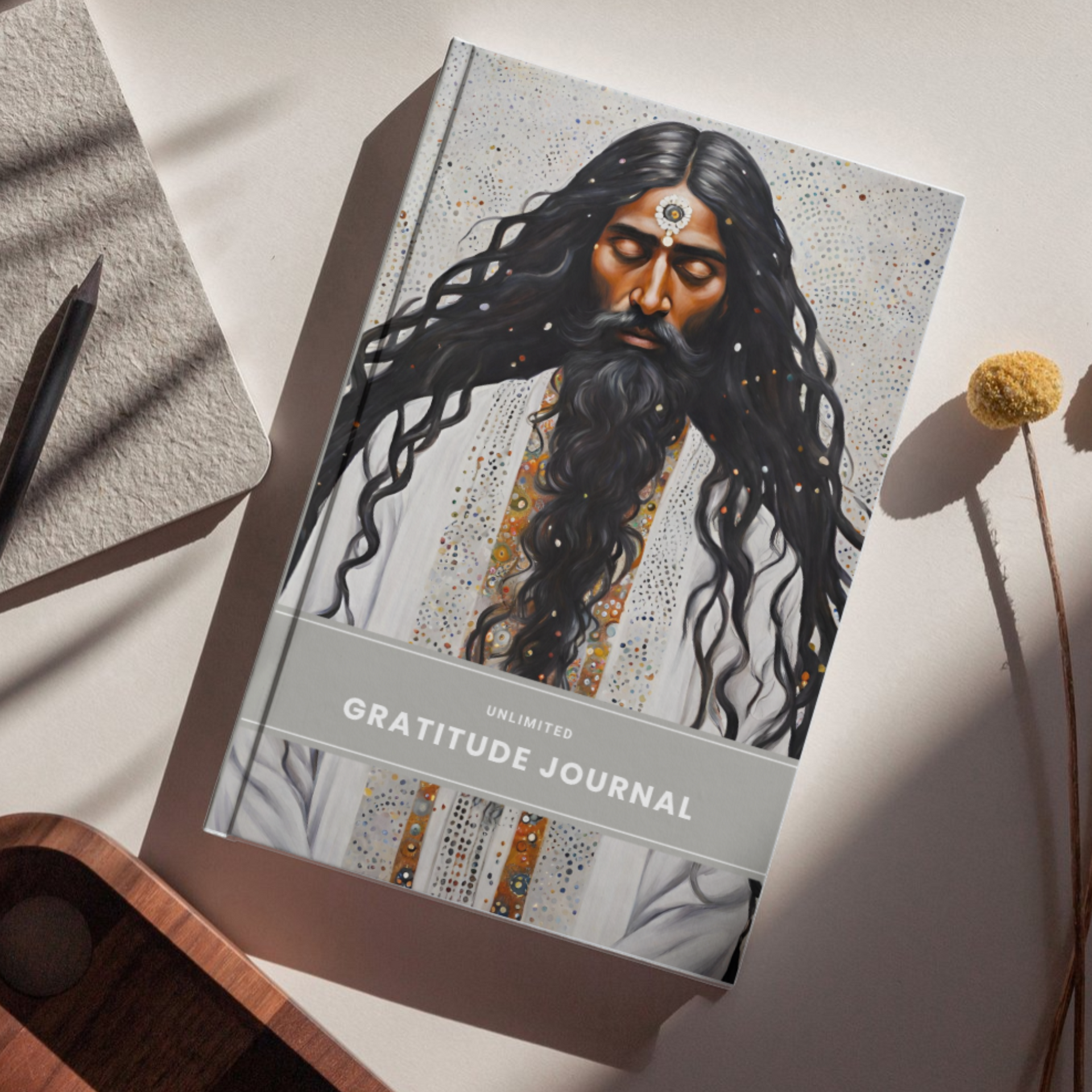 unlimited daily gratitude journal diary for men grey