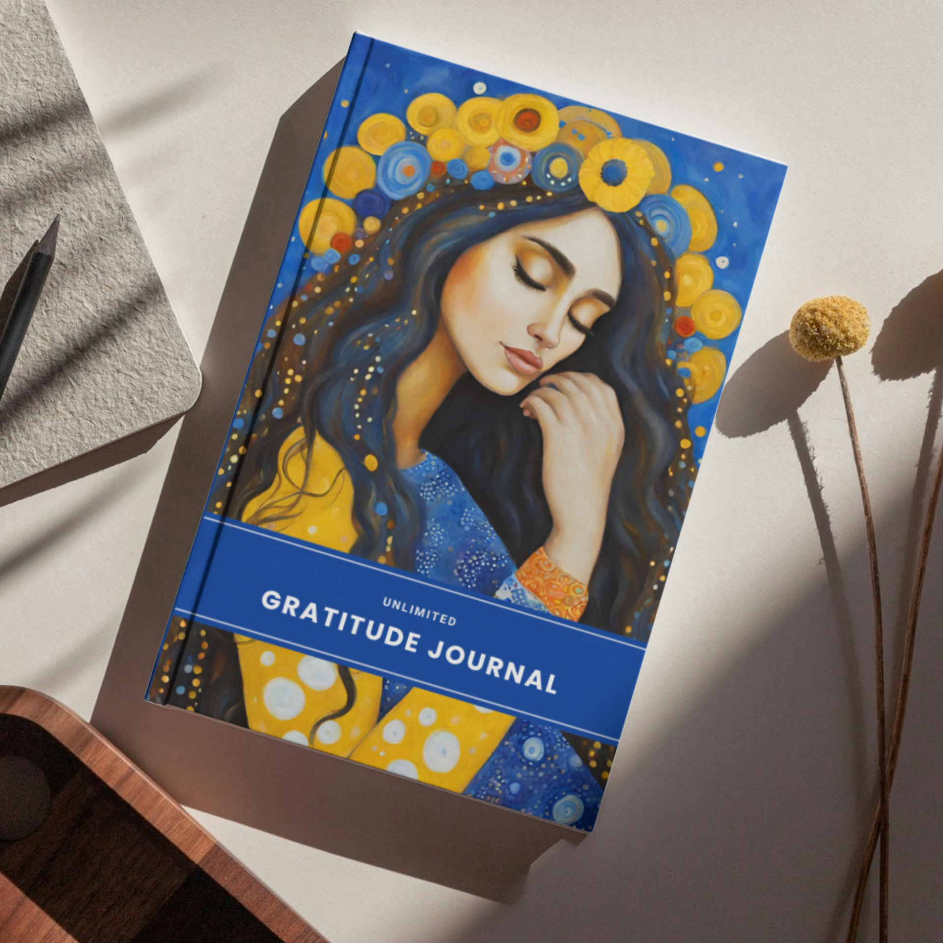 unlimited daily gratitude journal diary for women yellow