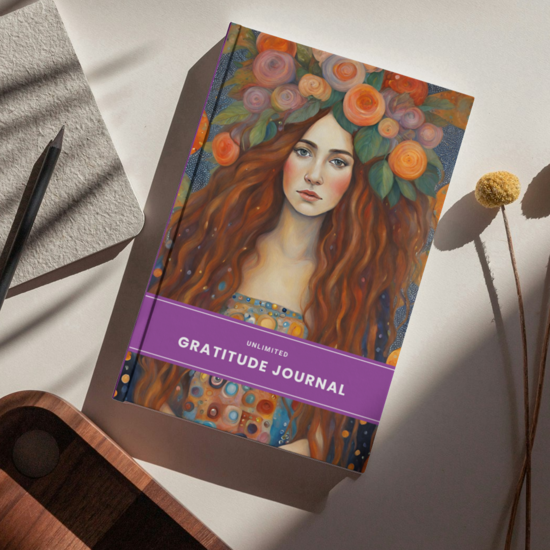 unlimited daily gratitude journal diary for women purple