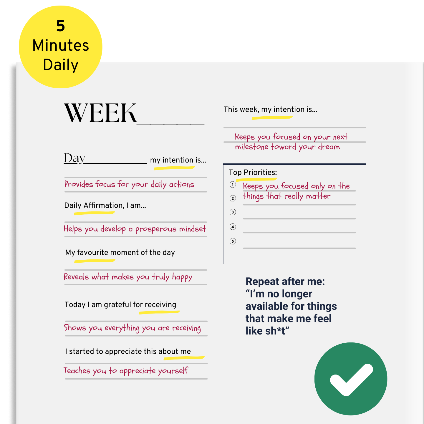 unlimited daily gratitude journal diary for women questions