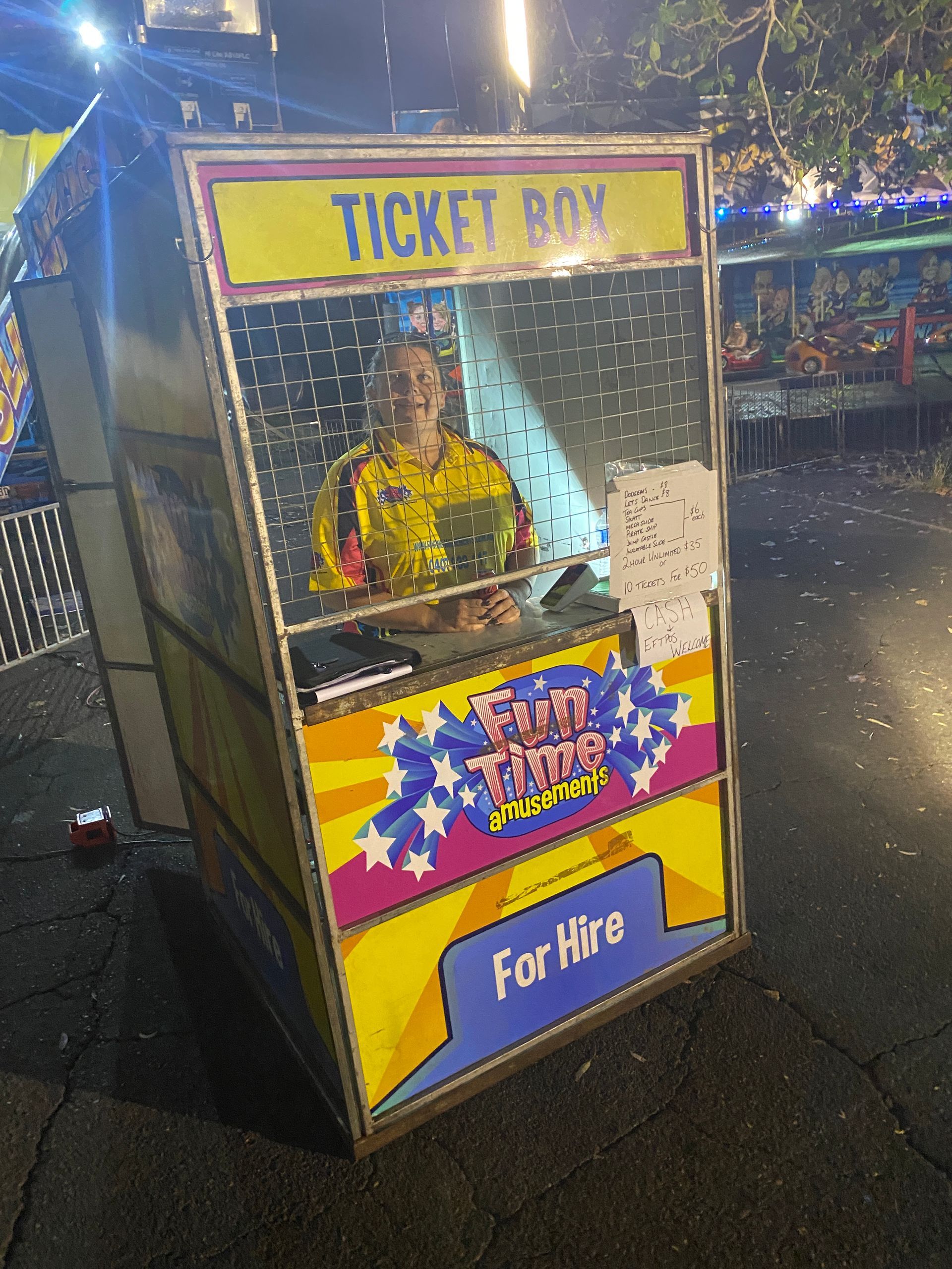 A Group of People Are Riding Bumper Cars at an Amusement Park — Fun Time Amusements in Gracemere, QLD