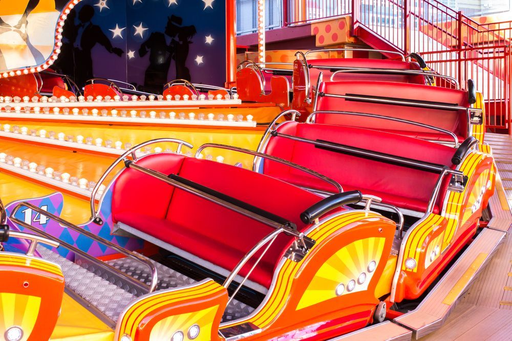 A Pirate Ship Ride With Flags Flying in the Wind — Fun Time Amusements in Mackay, QLD
