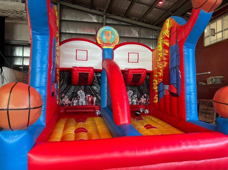 Inflatable Basketball Game With Two Hoops — Fun Time Amusements in Gracemere, QLD