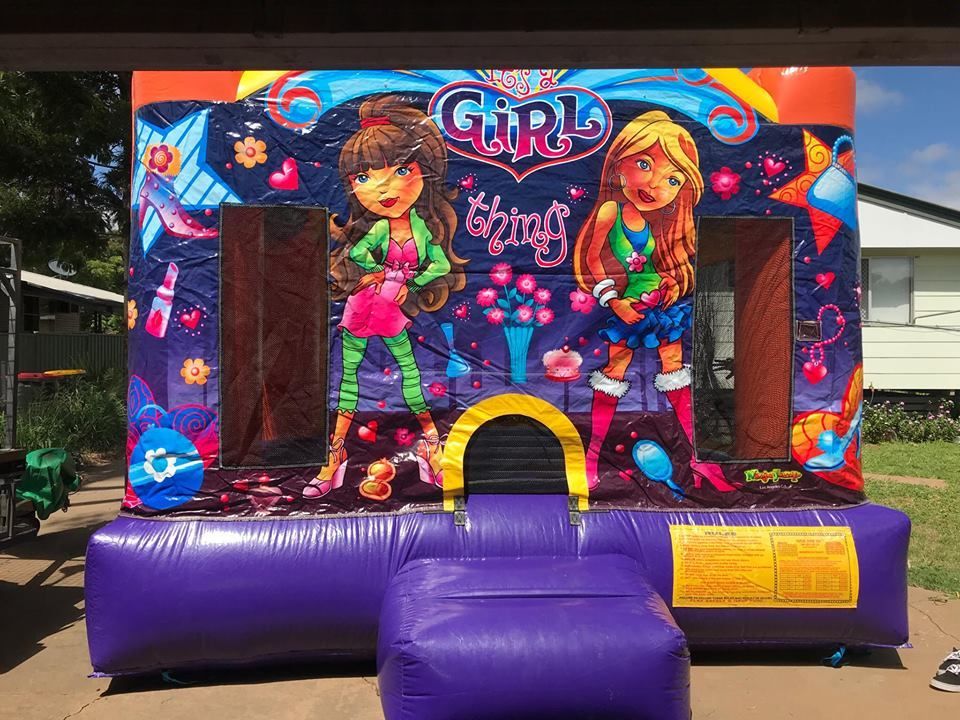 Cars-Themed Inflatable Slide With Lightning Mcqueen on the Slide — Fun Time Amusements in Gracemere, QLD