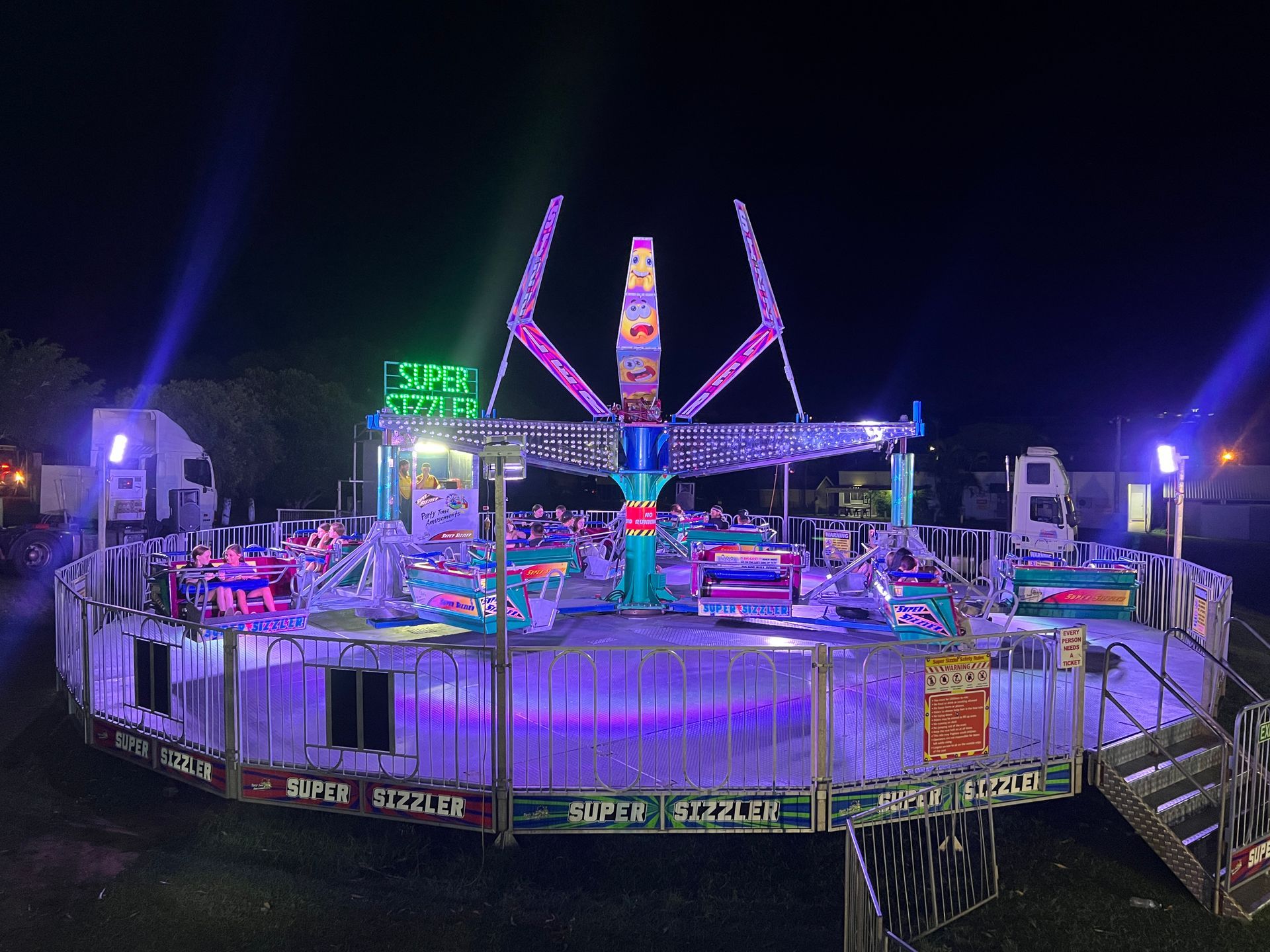 A Merry Go Round With Horses and Tigers on It — Fun Time Amusements in Gracemere, QLD