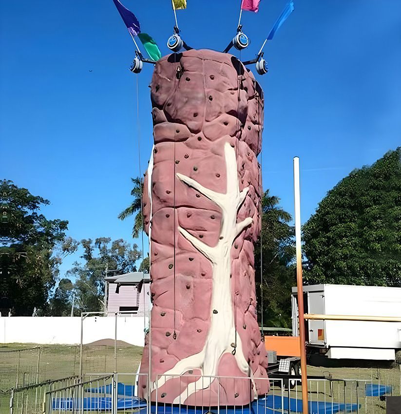 A Large Climbing Wall — Fun Time Amusements in Gracemere, QLD