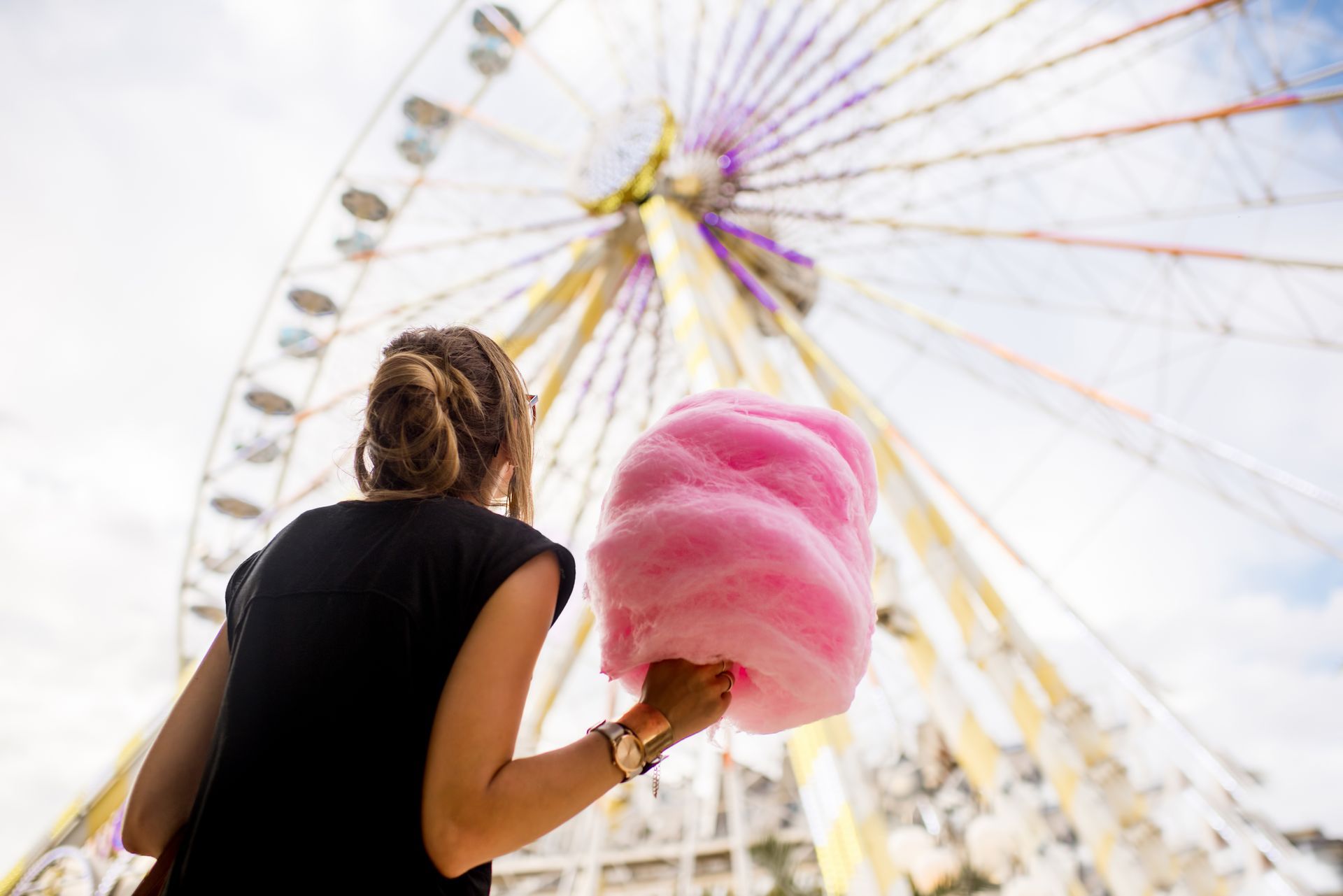 A Ferris Wheel is Lit Up at Night — Fun Time Amusements in Hervey Bay, QLD