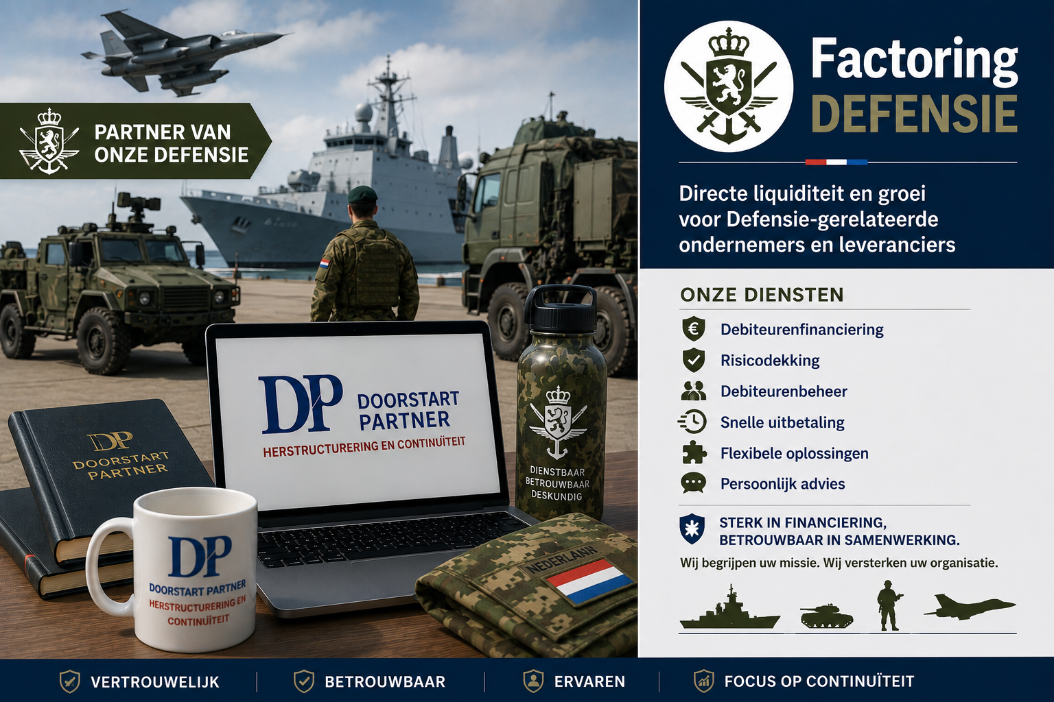Factoring voor Defensie leveranciers