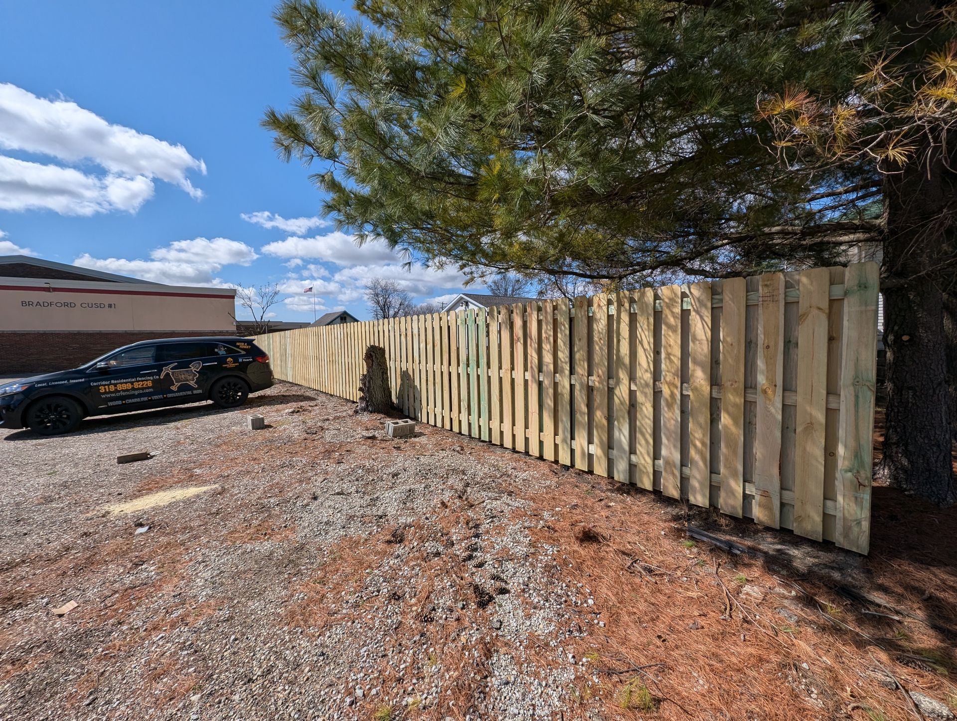 Wood fence
