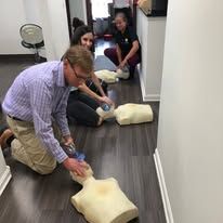 CPR Training With Mannequins
