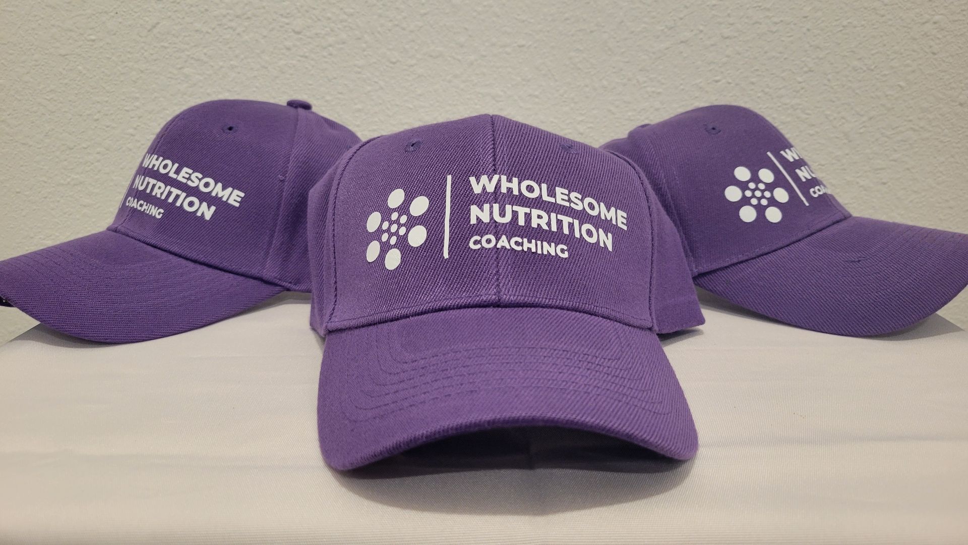 Branded Purple/White Cap