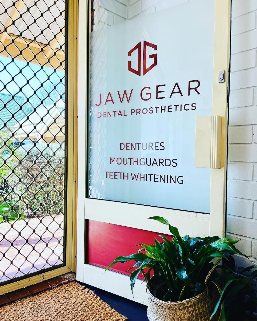A Door With a Sign on It That Says Jaw Gear Dental Prosthetics — Jaw Gear Dental Prosthetics in Bowral, NSW