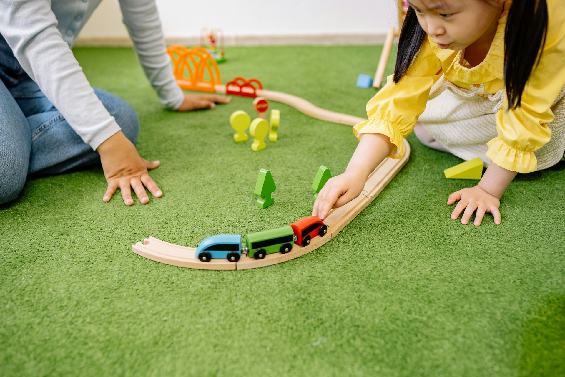 Group-based autism social skills programming offered during Creative Therapy’s respite services.