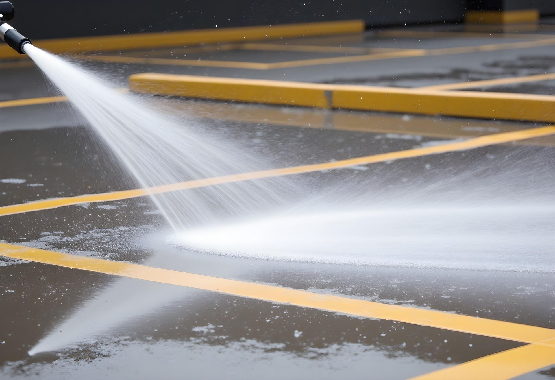 A person is writing on a clipboard in front of a house.