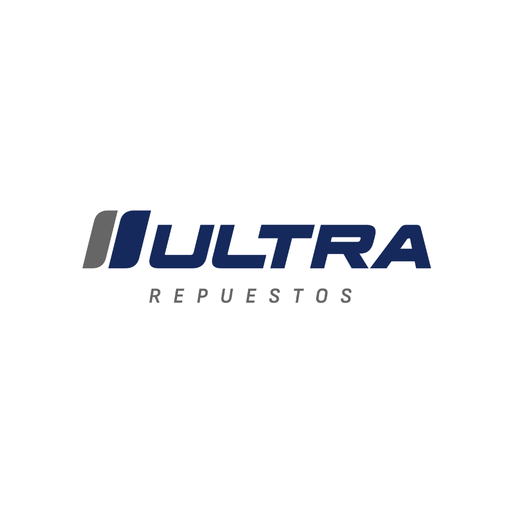 The ultra repuestos logo is on a white background.
