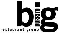 Big Burrito restaurant group logo in black and red text on a white background